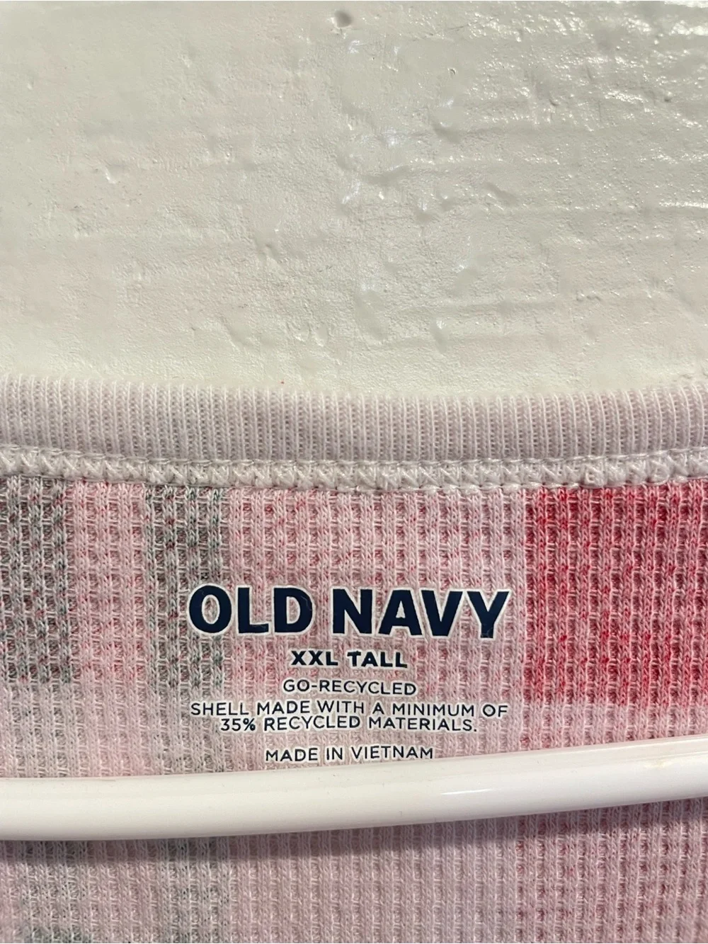 🎄Old Navy Holiday Plaid Waffle Knit PJ Top XXLT